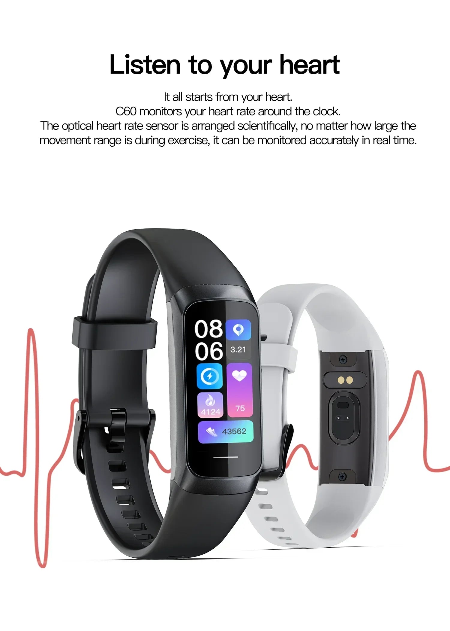 đ 2024 AMOLED Smart Watch â Men & Women Fitness Tracker | Heart Rate & Waterproof đ