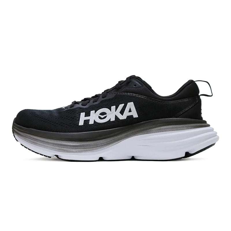Hoka One One Sport Running Shoes Bondi 8 Breathable Road Runs Shoes Men Sport Shoes Lifestyle Outdoor Sneaker Women