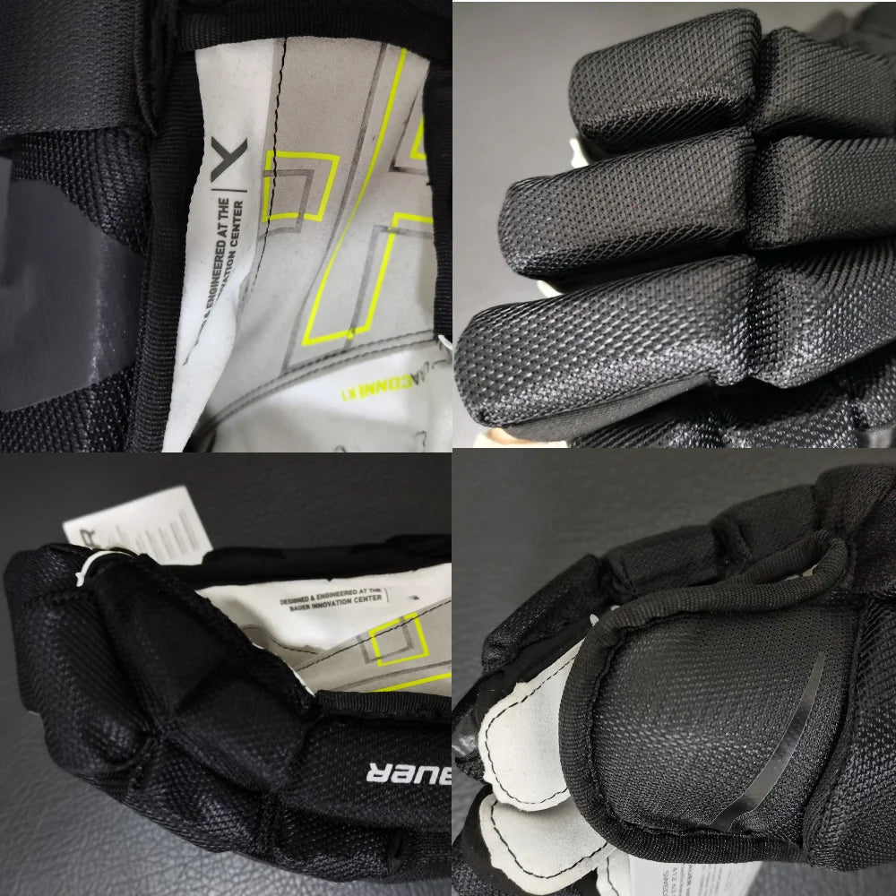 đ Hyperlite 2 Hockey Gloves | Black, Red, White, Navy Blue | 2X & 3X Vapor for Ball Hockey