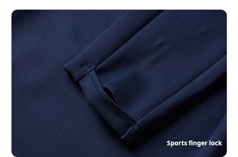 Men's Stand Neck Breathable Sports Hoodie - 2024 Spring Football Training Pullover Basketball Jacket