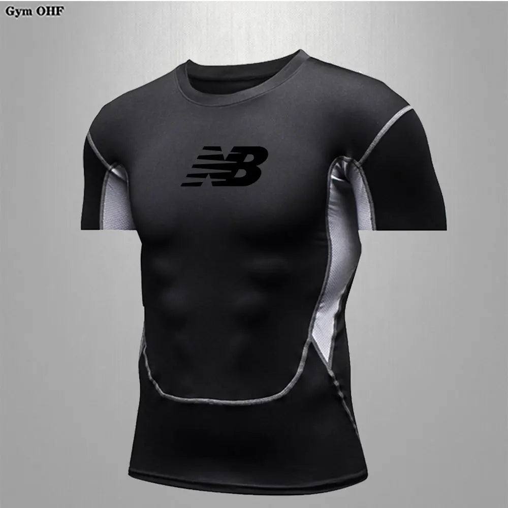Men's Running Training Sportswear Cycling Slow Running Quick Drying Fitness Clothes Sanda Fitness Exercise Tight Fitting Clothes