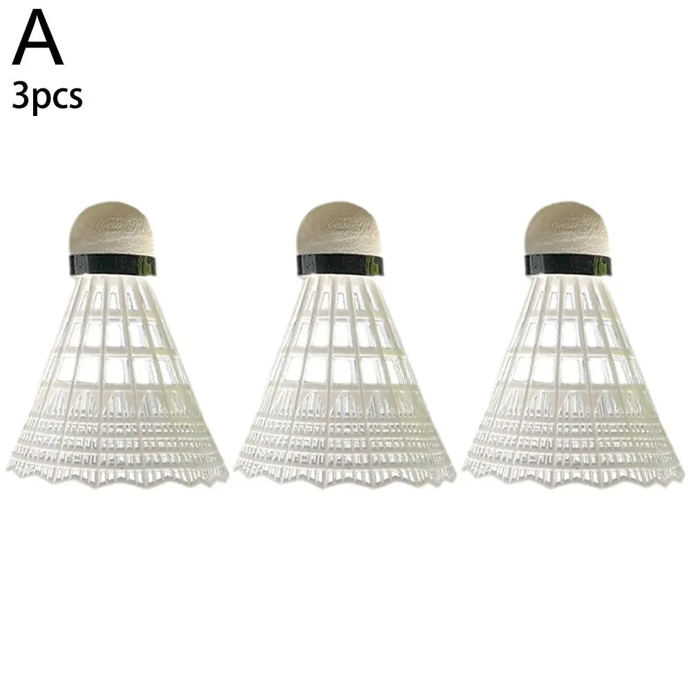 Nylon Badminton Shuttlecocks 3/6 Pack with Goose Feather