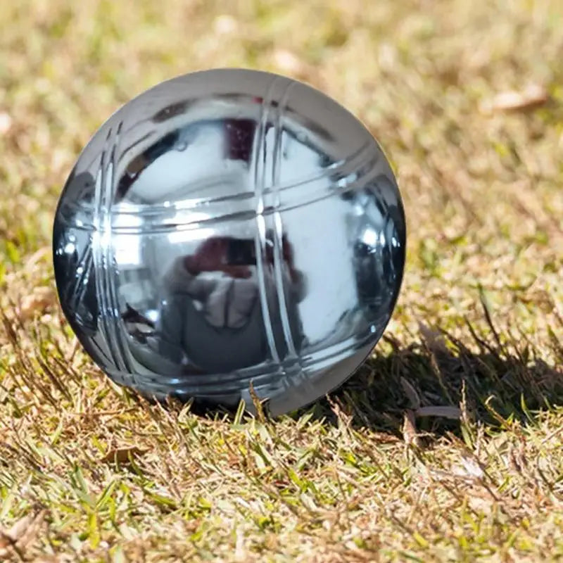 đ± Elegant Reflective Metal Petanque Ball Set - Perfect for Outdoor Fun đ±
