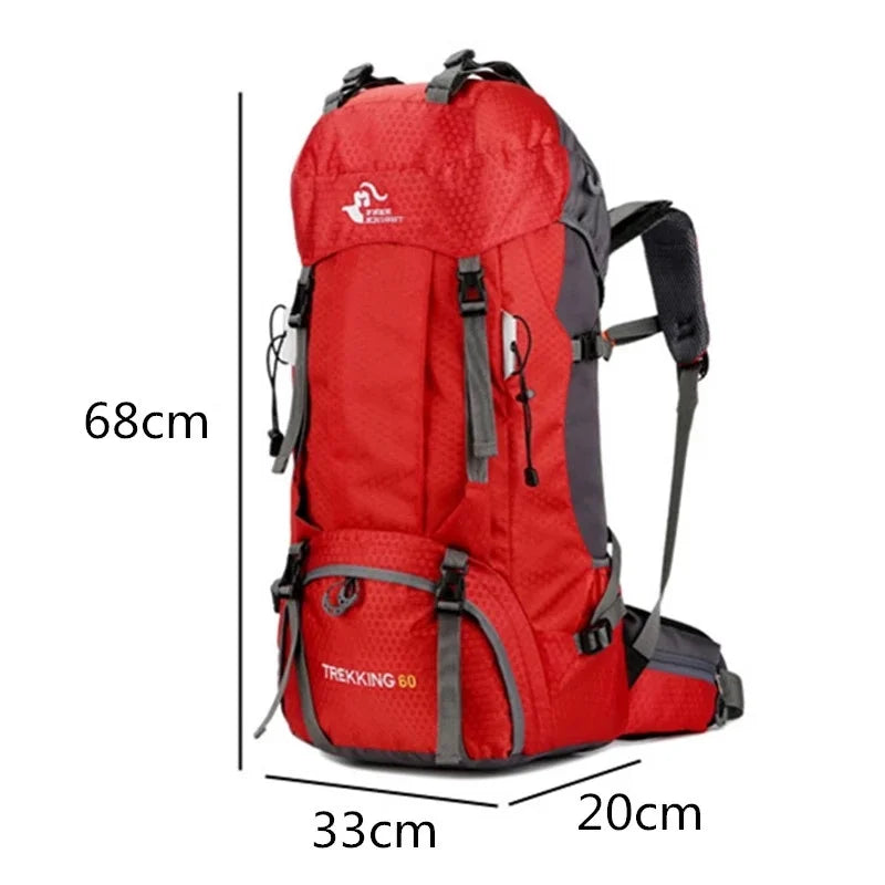đ Multi-Purpose Outdoor Travel Backpack | 60L Big Capacity Rucksack | Ideal for Climbing, Hiking & Camping