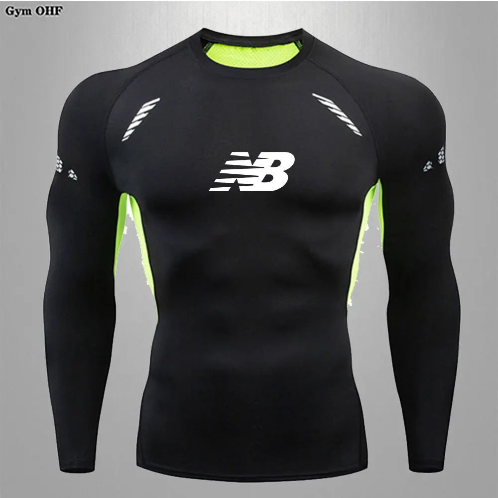 Men's Running Training Sportswear Cycling Slow Running Quick Drying Fitness Clothes Sanda Fitness Exercise Tight Fitting Clothes