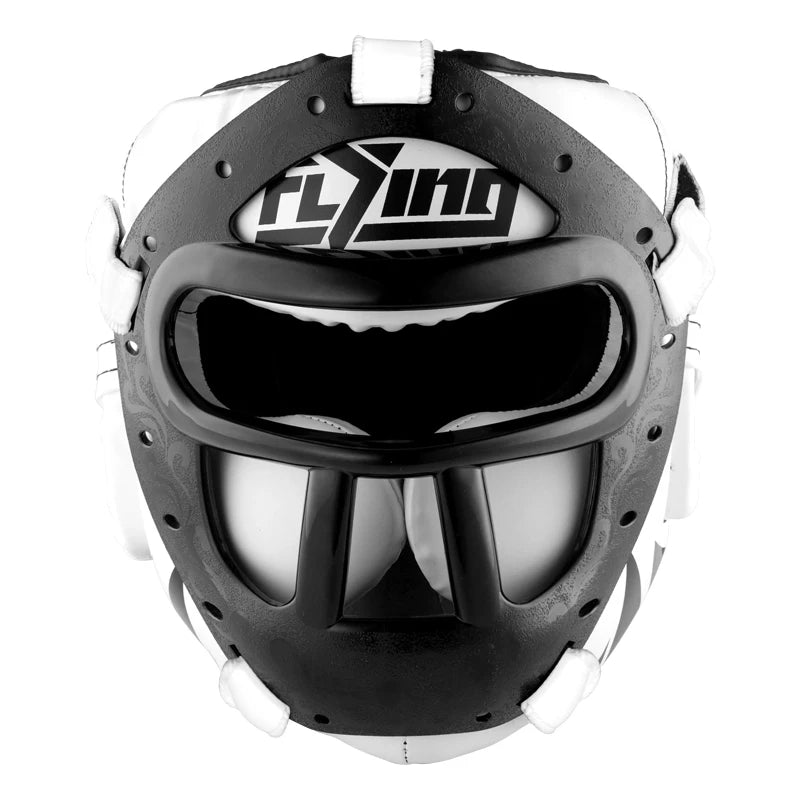Kids/Adults MMA Muay Thai Boxing Helmet w/ Mask – Taekwondo Martial Arts Sparring Headgear