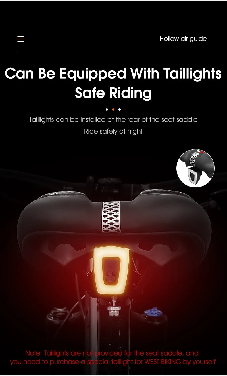 🚴♂️ WEST BIKING Gel Silicone Bicycle Saddle – Ultimate Comfort & Shock Absorption | Breathable, Hollow MTB & Road Bike Seat 🌟