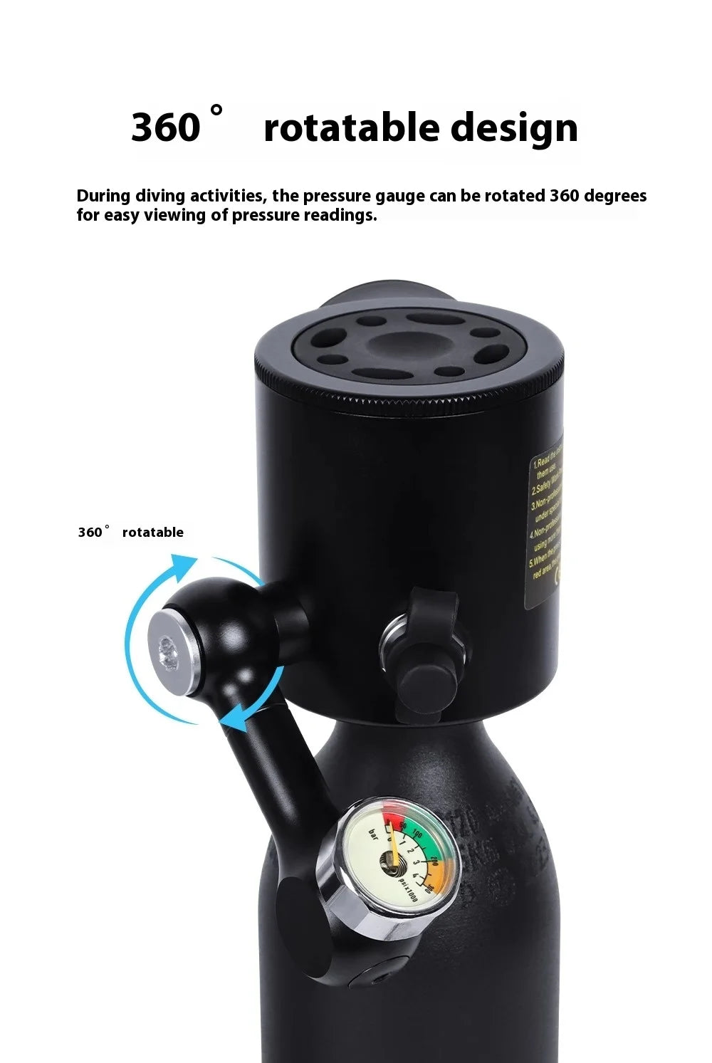 đ Mini Scuba Diving Tank with Sub Mask â Portable 0.5L Underwater Breathing Kit for the Whole Family đââïž