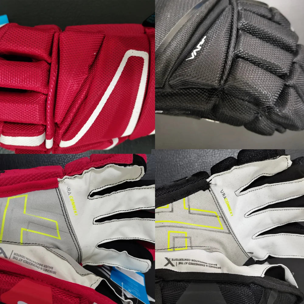 đ Hyperlite 2 Hockey Gloves | Black, Red, White, Navy Blue | 2X & 3X Vapor for Ball Hockey