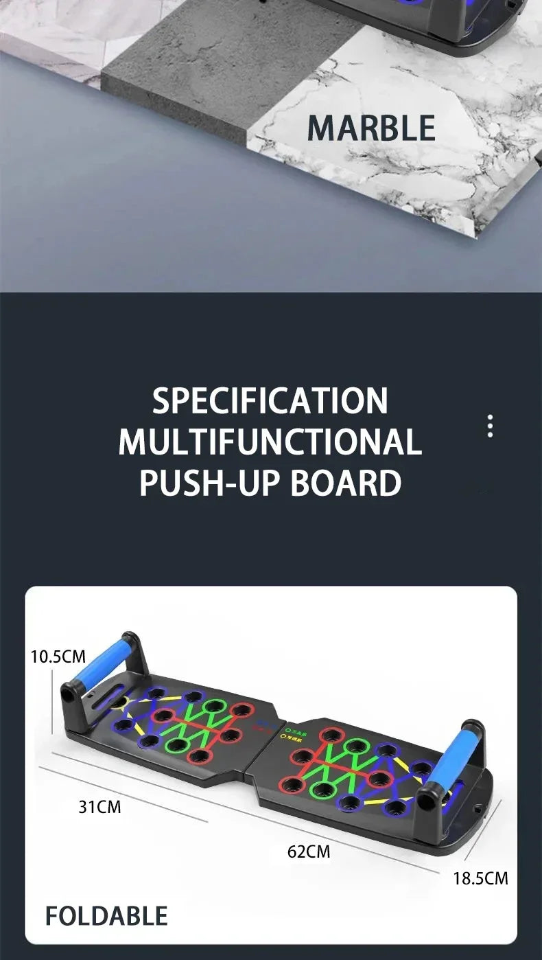 đȘ 21 in 1 Portable Push Up Board | Foldable Exercise Station for Strength Training