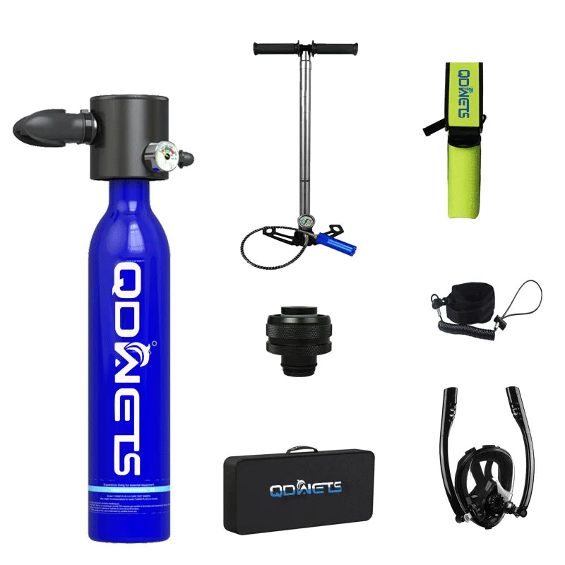0.5L Mini Scuba Diving Tank Set with Snorkel & Mask
