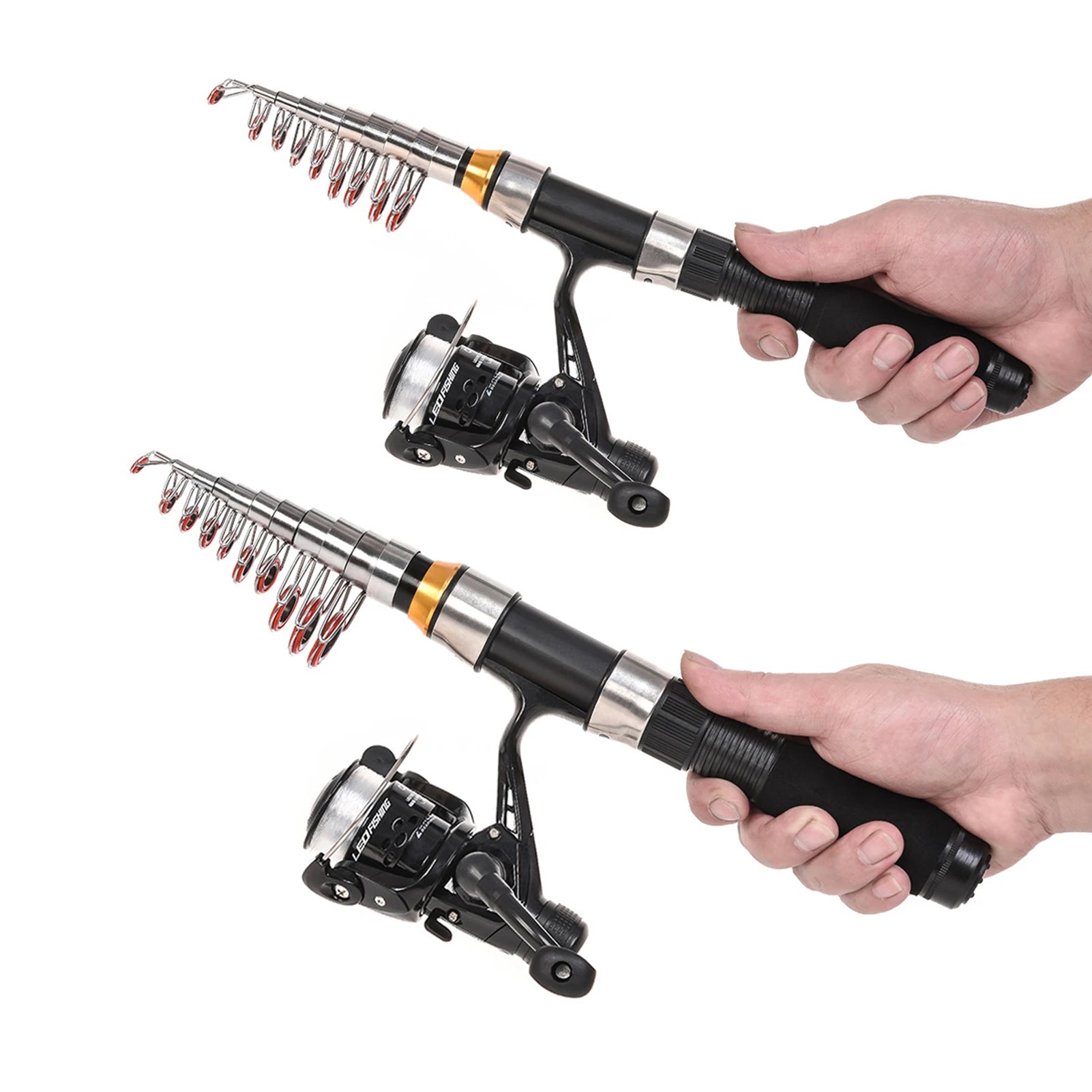 đŁ Lixada 2.1m/2.3m Telescopic Fishing Rod & Reel Combo â Carbon Fiber Rod with Spinning Reel & Carrying Bag đ