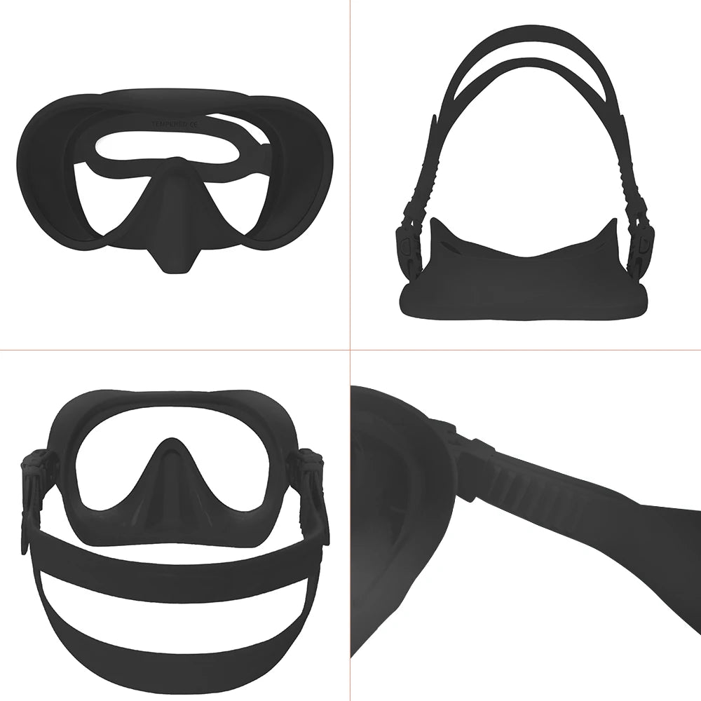 Anti-Fog 180° Full Face Snorkeling Diving Mask