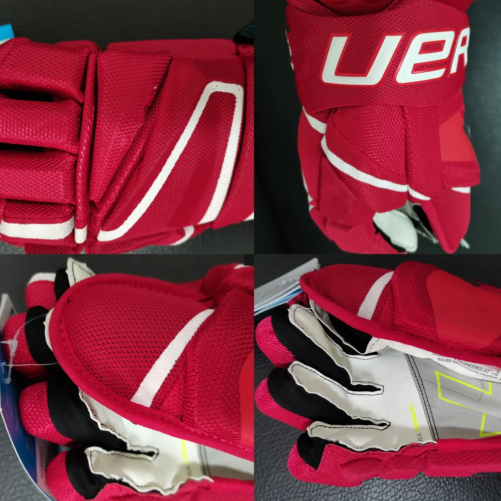 đ Hyperlite 2 Hockey Gloves | Black, Red, White, Navy Blue | 2X & 3X Vapor for Ball Hockey