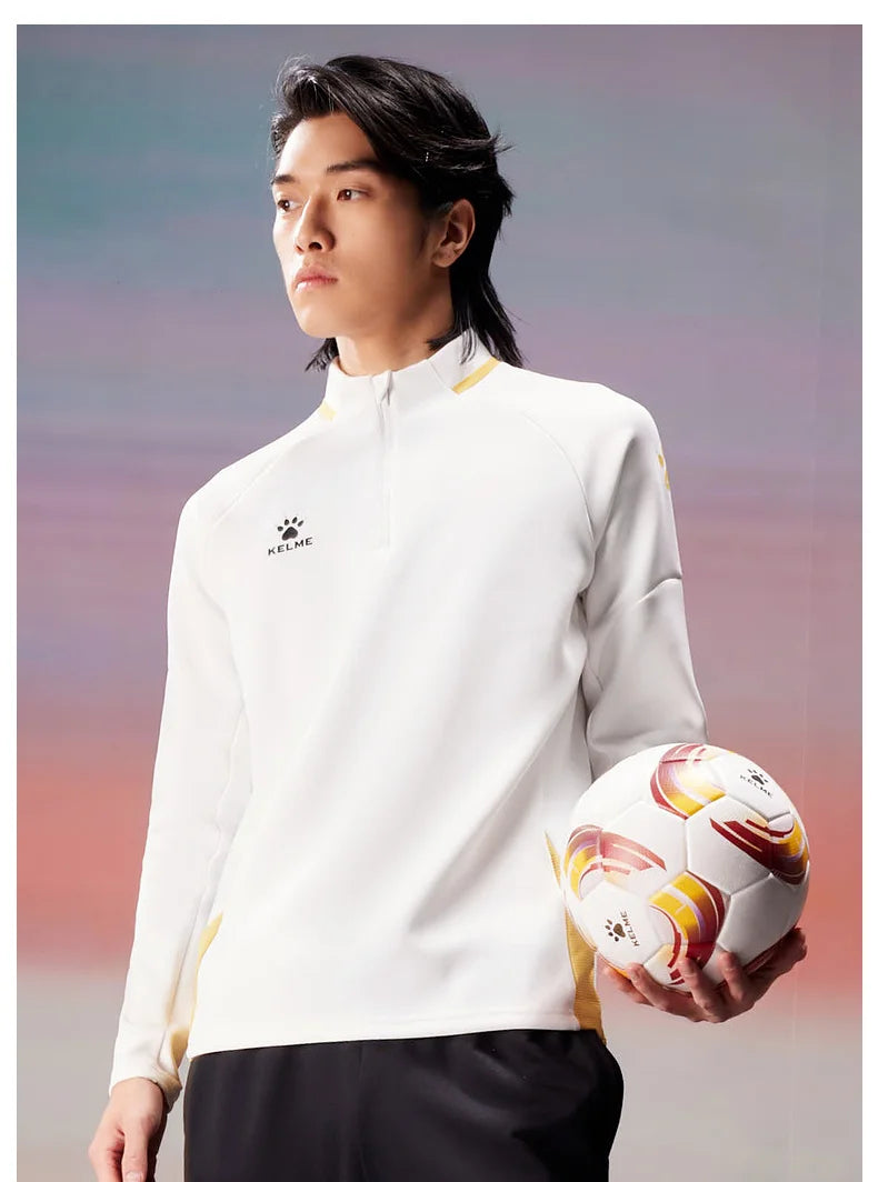 Men's Stand Neck Breathable Sports Hoodie - 2024 Spring Football Training Pullover Basketball Jacket