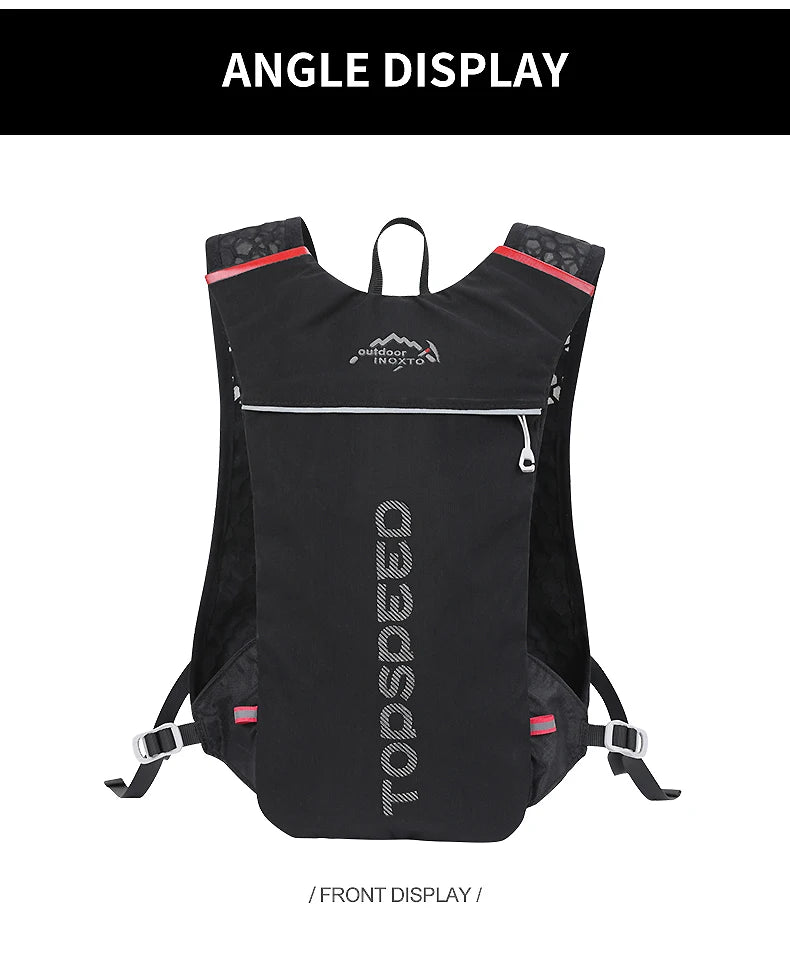 Ultra-Light 5L Trail Running Backpack | Hydration Vest for Marathon & Cycling | Includes 1.5L & 2L Water Bags 🚴♀️💧