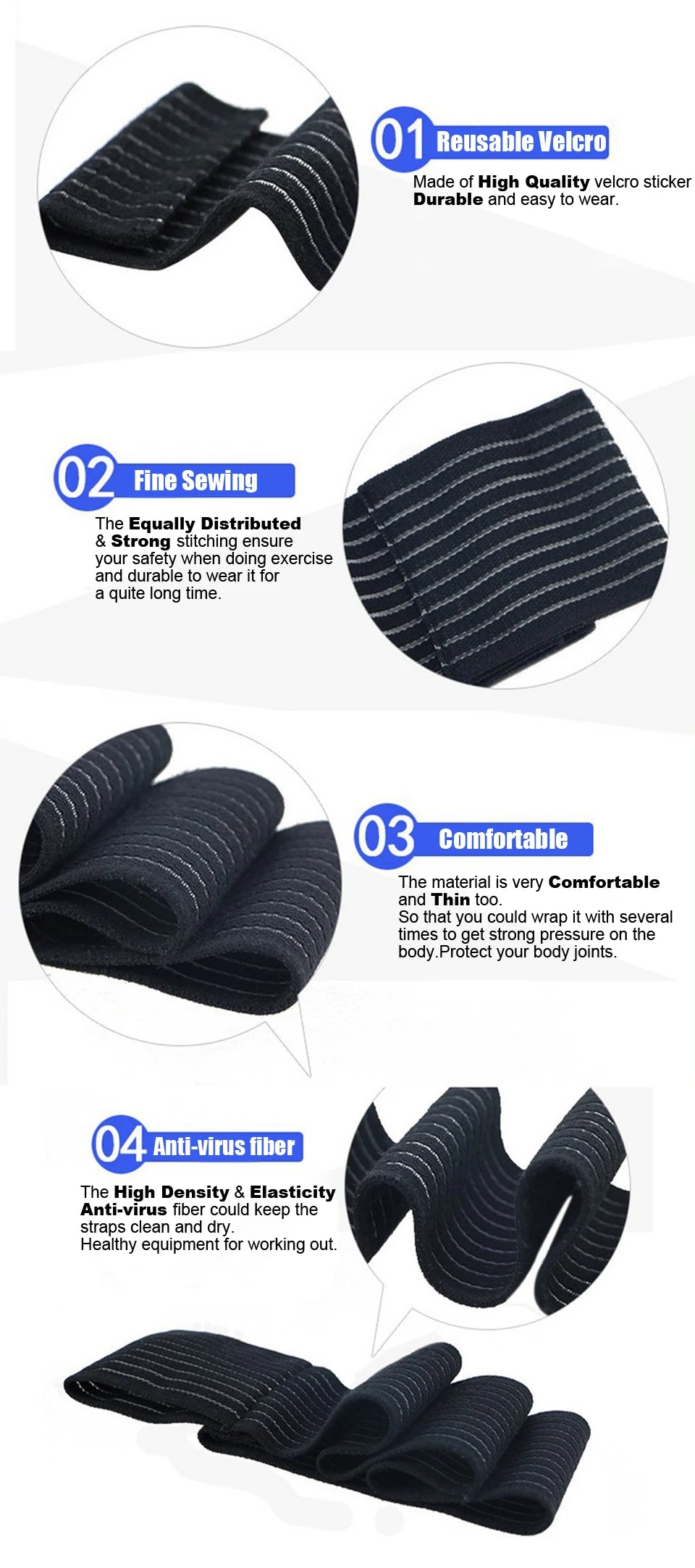 🏋️♂️ Compression Knee Pad & Elbow Bandage Wrap | Elastic Sports Support Tape