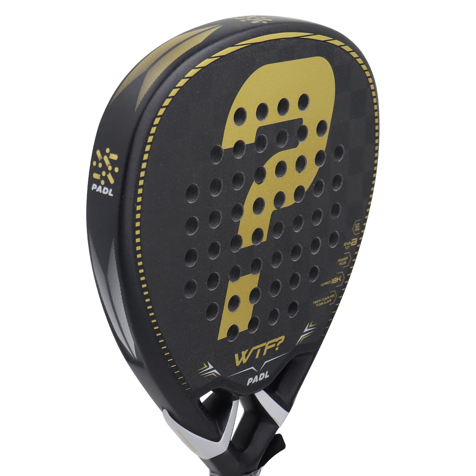 18K Carbon Fiber Padel Racket with EVA Foam Core