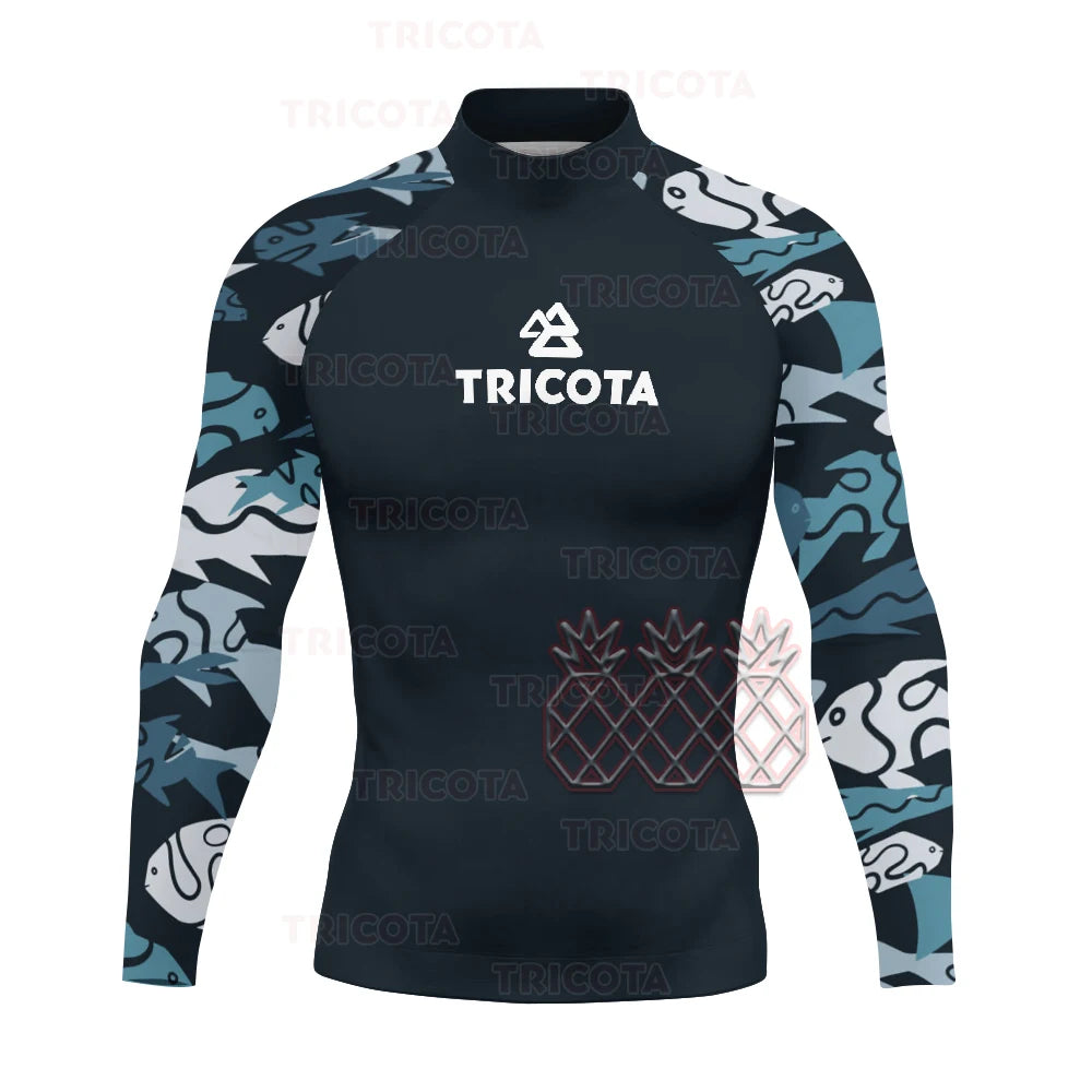 đ Men's Surfing & Diving Rash Guard - UV Protection Long Sleeve Swimwear đ