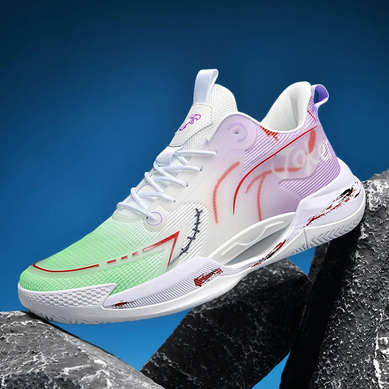 High-Quality Reflective Basketball Shoes for Men