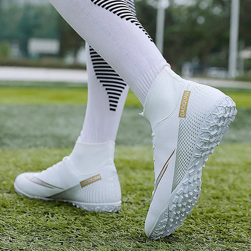 ⚽ Men's High-Cut Football Boots: Unleash Your Game with Assassin Chuteira TF/AG! 👟