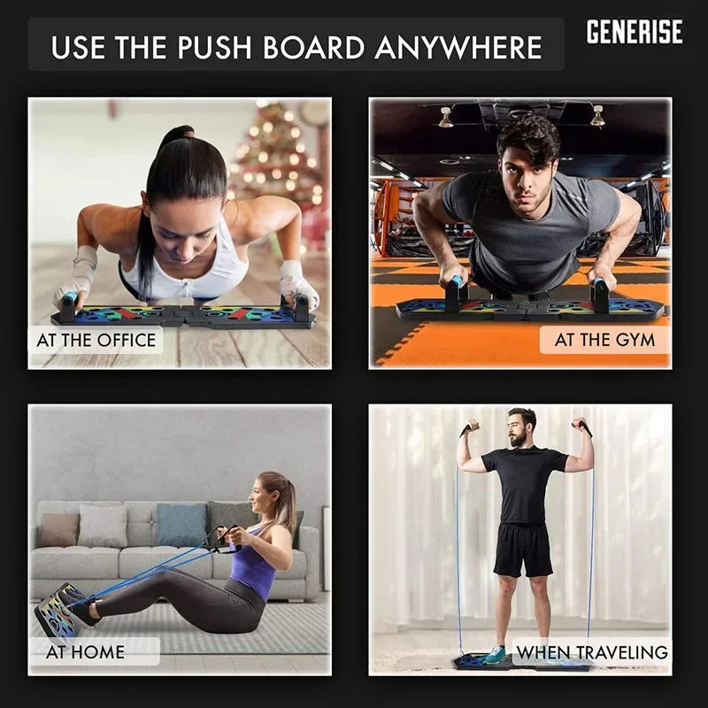 đȘ 21 in 1 Portable Push Up Board | Foldable Exercise Station for Strength Training