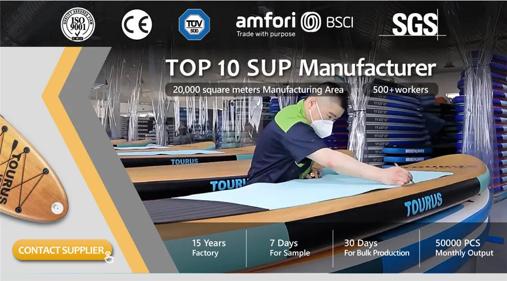 đ TOURUS Gray Paddle SUP Board â Inflatable Stand Up Paddle Board | 10.6 Feet, 32 Inches, with Camera Base đž