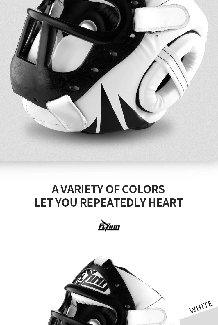 Kids/Adults MMA Muay Thai Boxing Helmet w/ Mask – Taekwondo Martial Arts Sparring Headgear