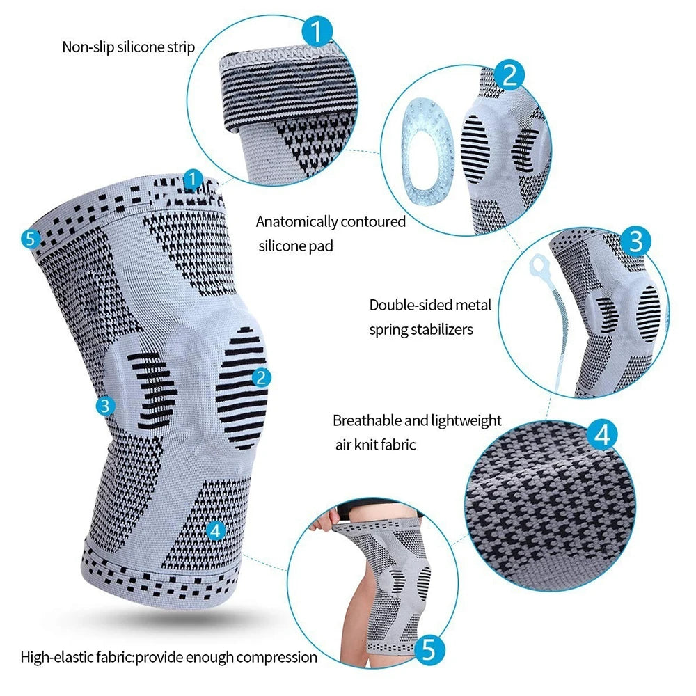 Knee Brace Compression Sleeve for Sports Support