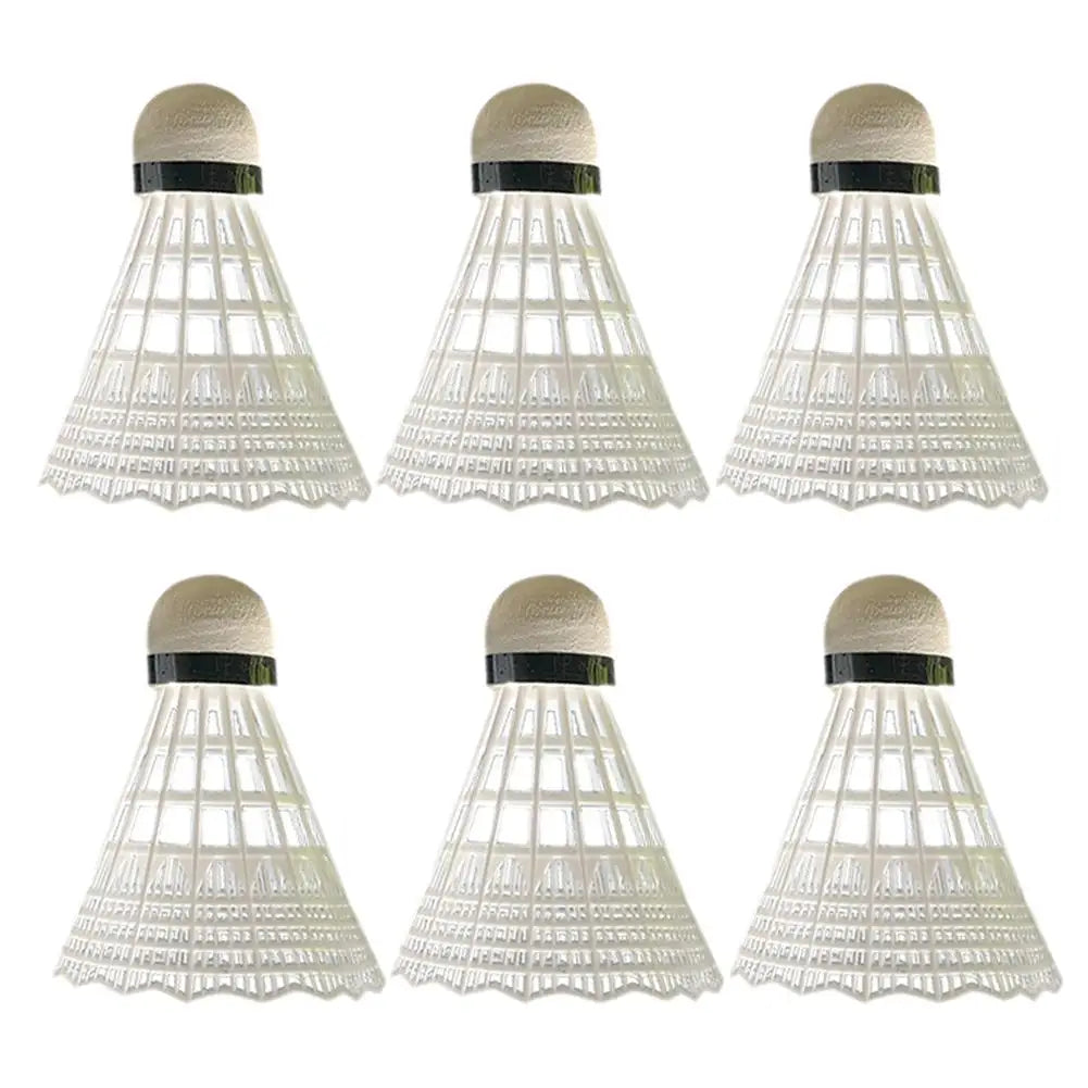 Nylon Badminton Shuttlecocks 3/6 Pack with Goose Feather