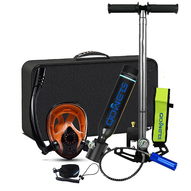 0.5L Mini Scuba Diving Tank Set with Snorkel & Mask