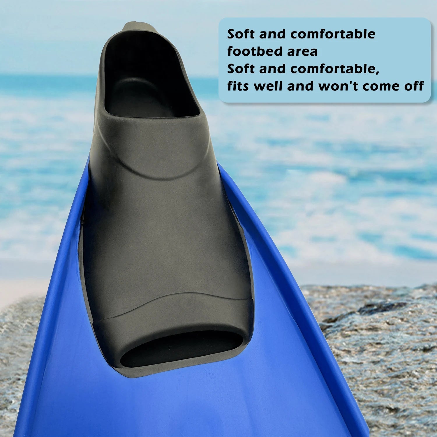 Adult Silicone Swim Training Fins for Scuba and Snorkeling