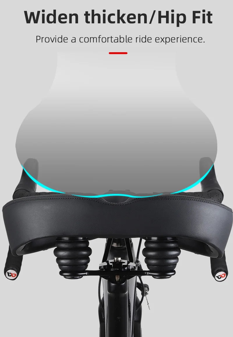 🚴♂️ WEST BIKING Widened & Thickened Bicycle Saddle – Soft Shock Absorption | Oversize MTB & Road Cycling Cushion 🌟