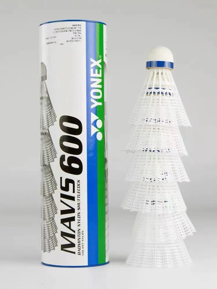 Yonex Mavis 350 Yellow Badminton Shuttlecocks - Durable Nylon, Medium Speed, 6-Pack