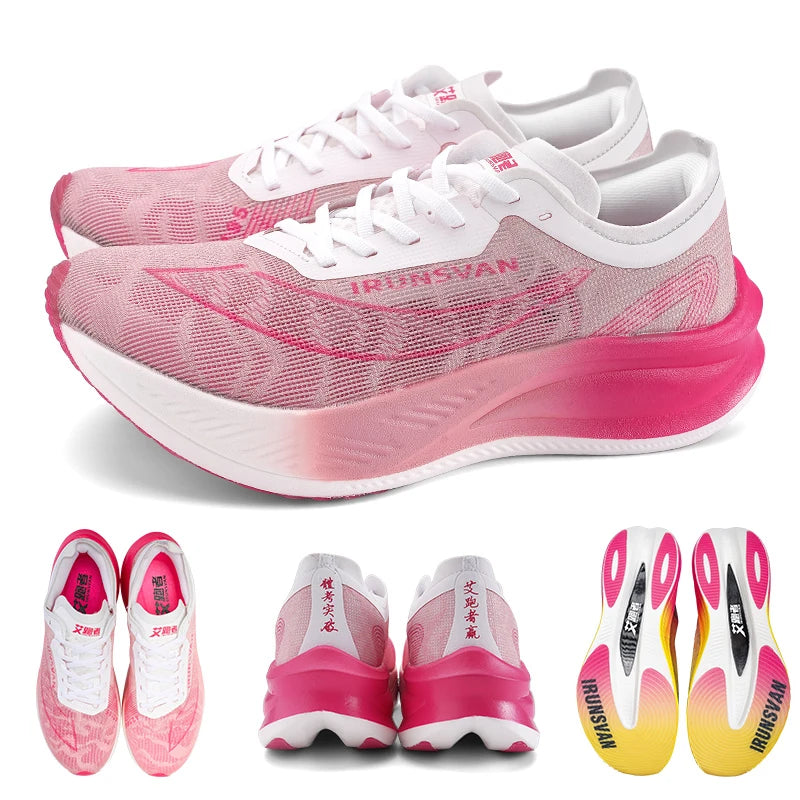 đââïž IRUNSVAN Carbon Plate Marathon Running Shoes - Professional, Ultra-Light, Shock-Absorbing Sneakers for Men đââïž