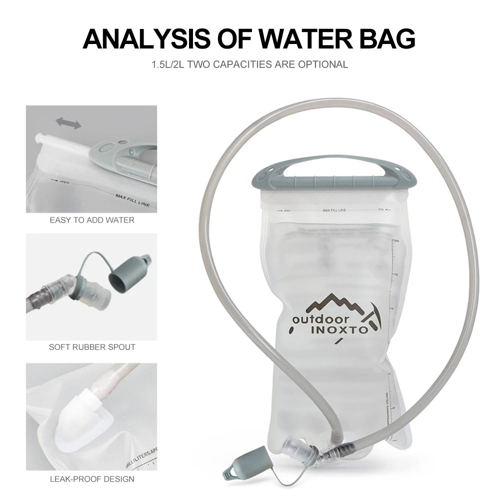 Ultra-Light 5L Trail Running Backpack | Hydration Vest for Marathon & Cycling | Includes 1.5L & 2L Water Bags 🚴♀️💧