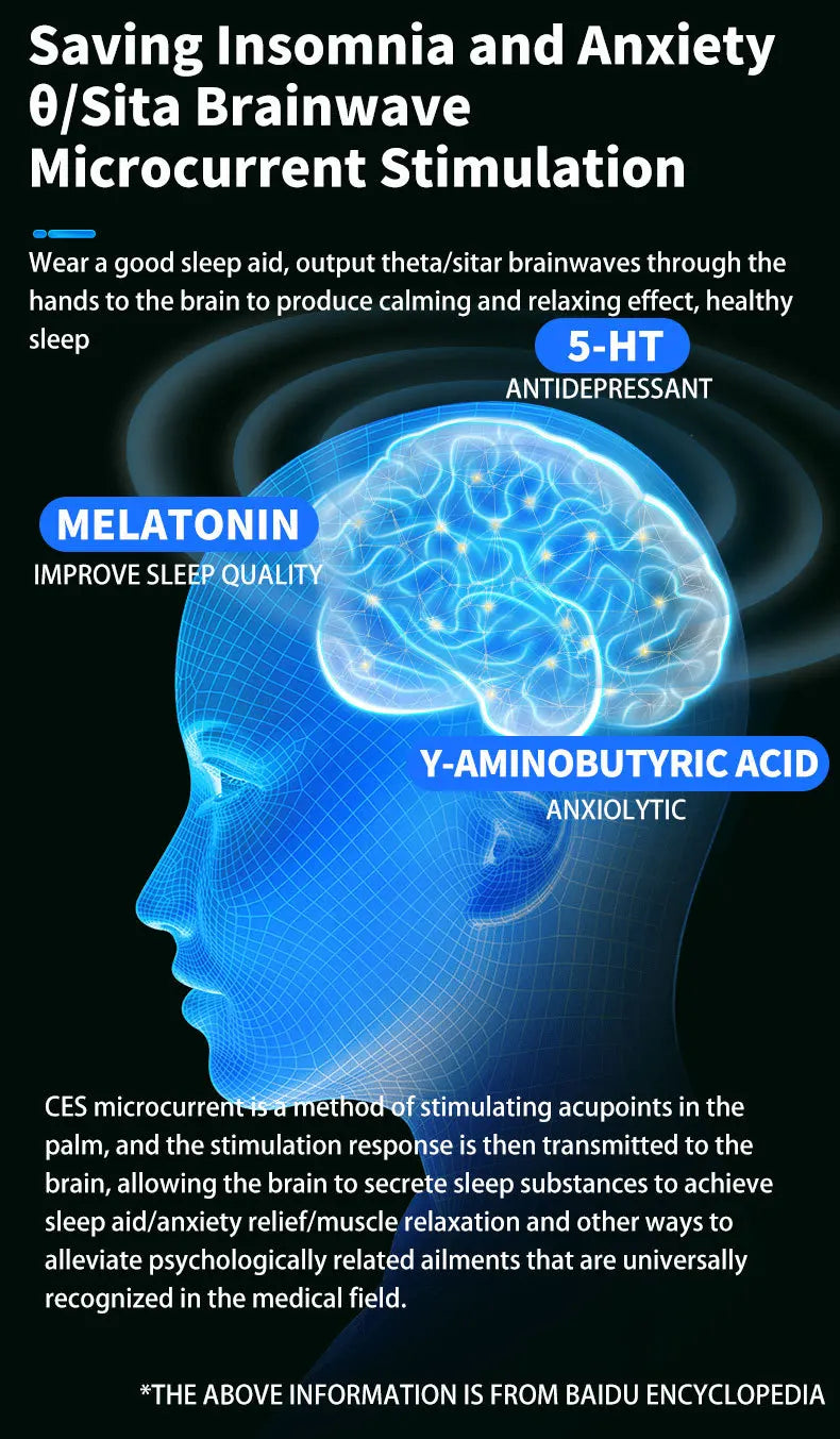 đ Pulse Sleep Aid Device â Micro-Current Therapy for Deep Sleep & Relaxation | Combat Anxiety & Insomnia | Portable Sleeper đ€