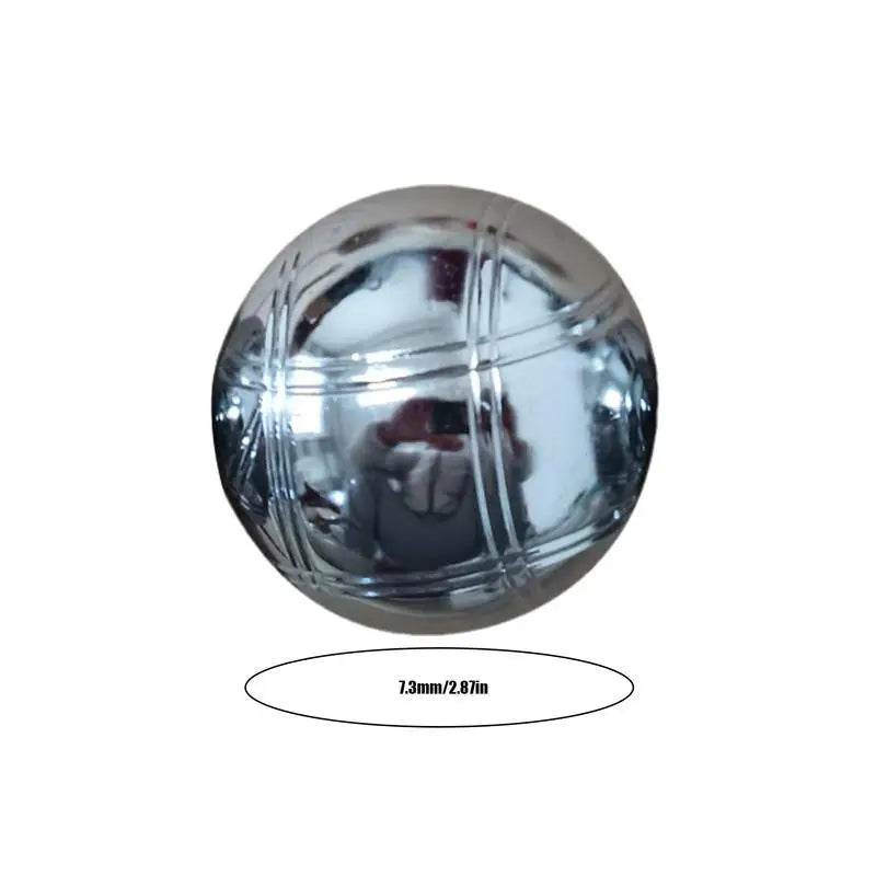 đ± Elegant Reflective Metal Petanque Ball Set - Perfect for Outdoor Fun đ±