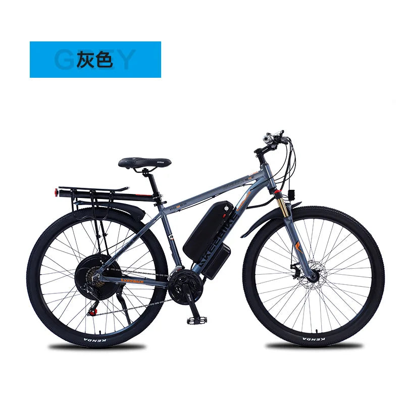 Unisex 29-Inch Electric Fat Tire Bike – 48V 1000W Adult E-Bike for Snow & Mountain Terrain