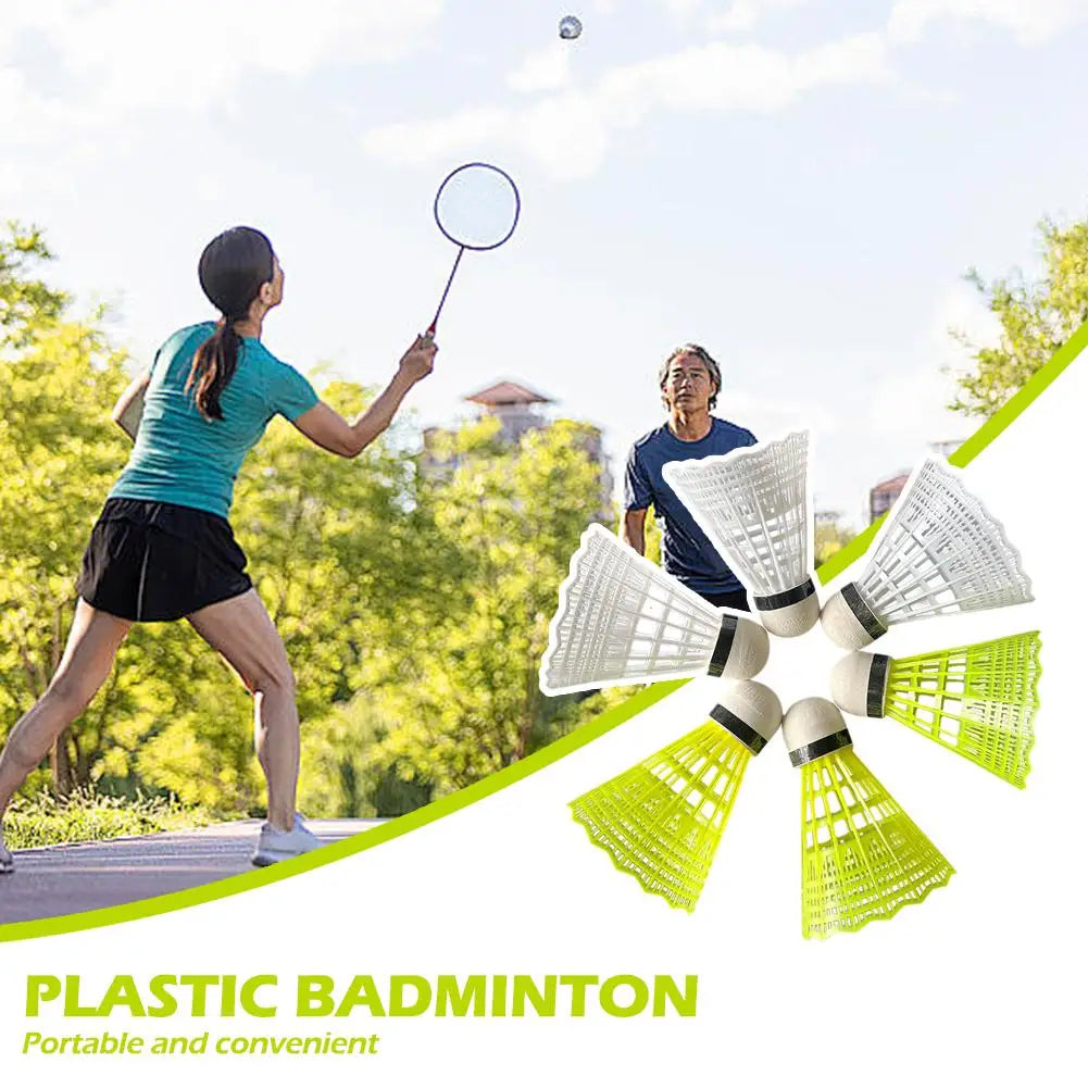 Nylon Badminton Shuttlecocks 3/6 Pack with Goose Feather