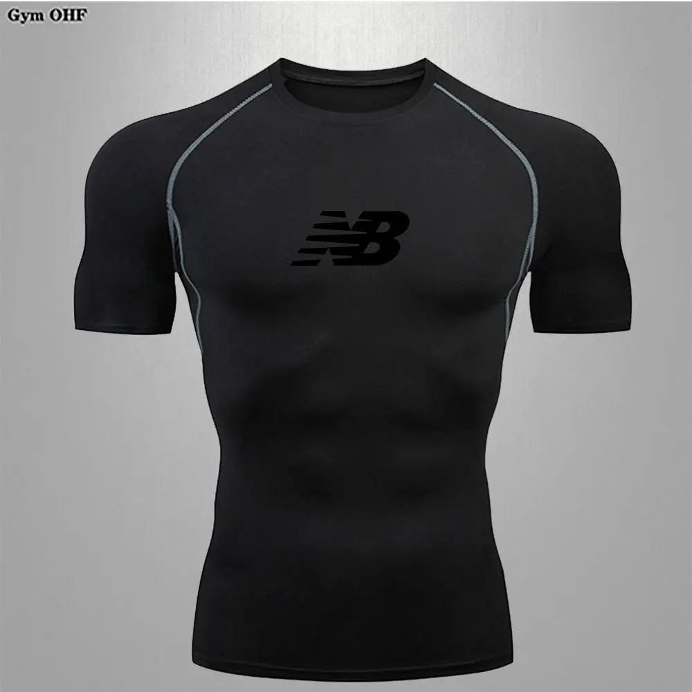 Men's Running Training Sportswear Cycling Slow Running Quick Drying Fitness Clothes Sanda Fitness Exercise Tight Fitting Clothes