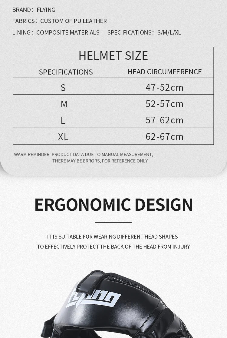 Kids/Adults MMA Muay Thai Boxing Helmet w/ Mask – Taekwondo Martial Arts Sparring Headgear