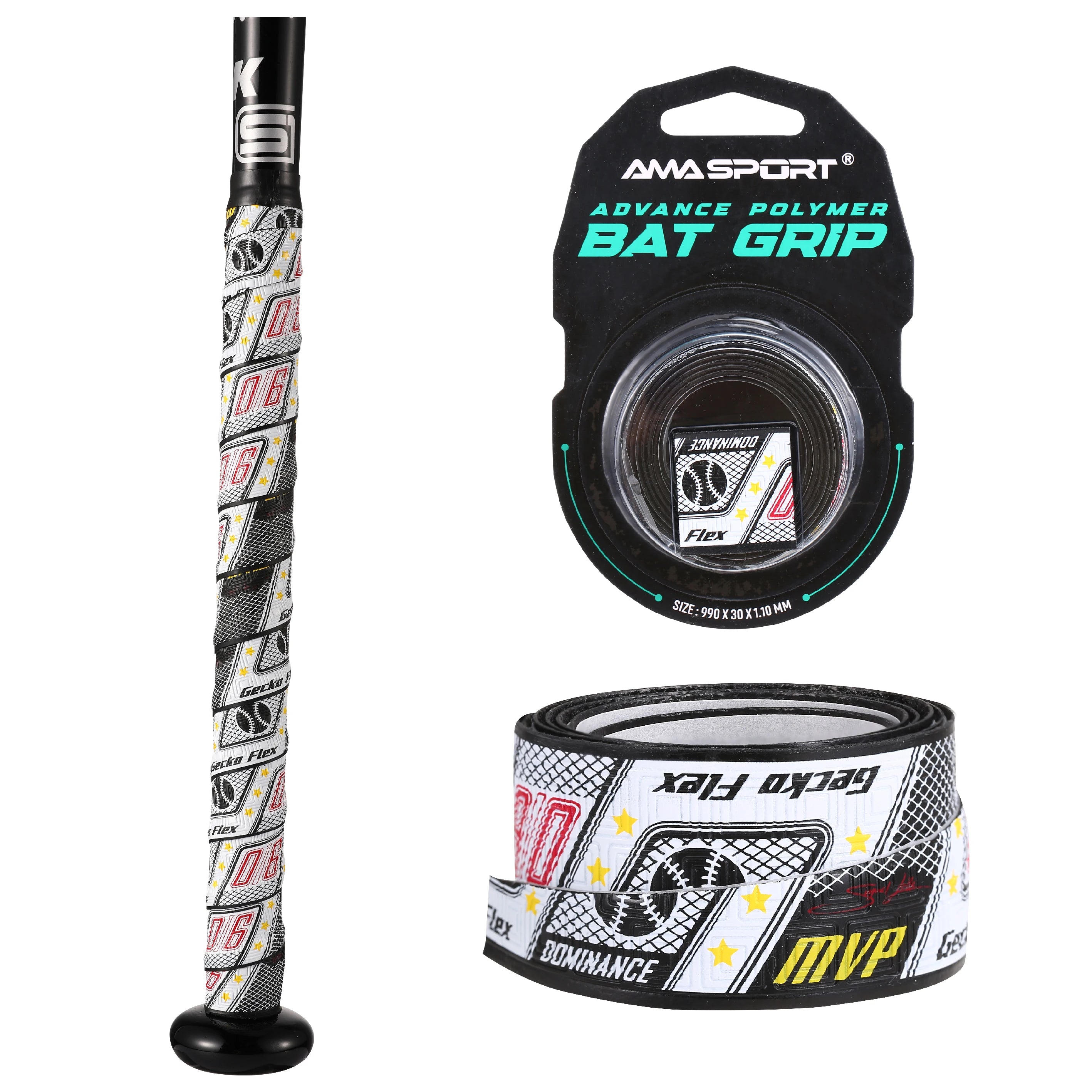 AMASPORT Baseball Bat Grip Tape Anti-Slip 1.1M