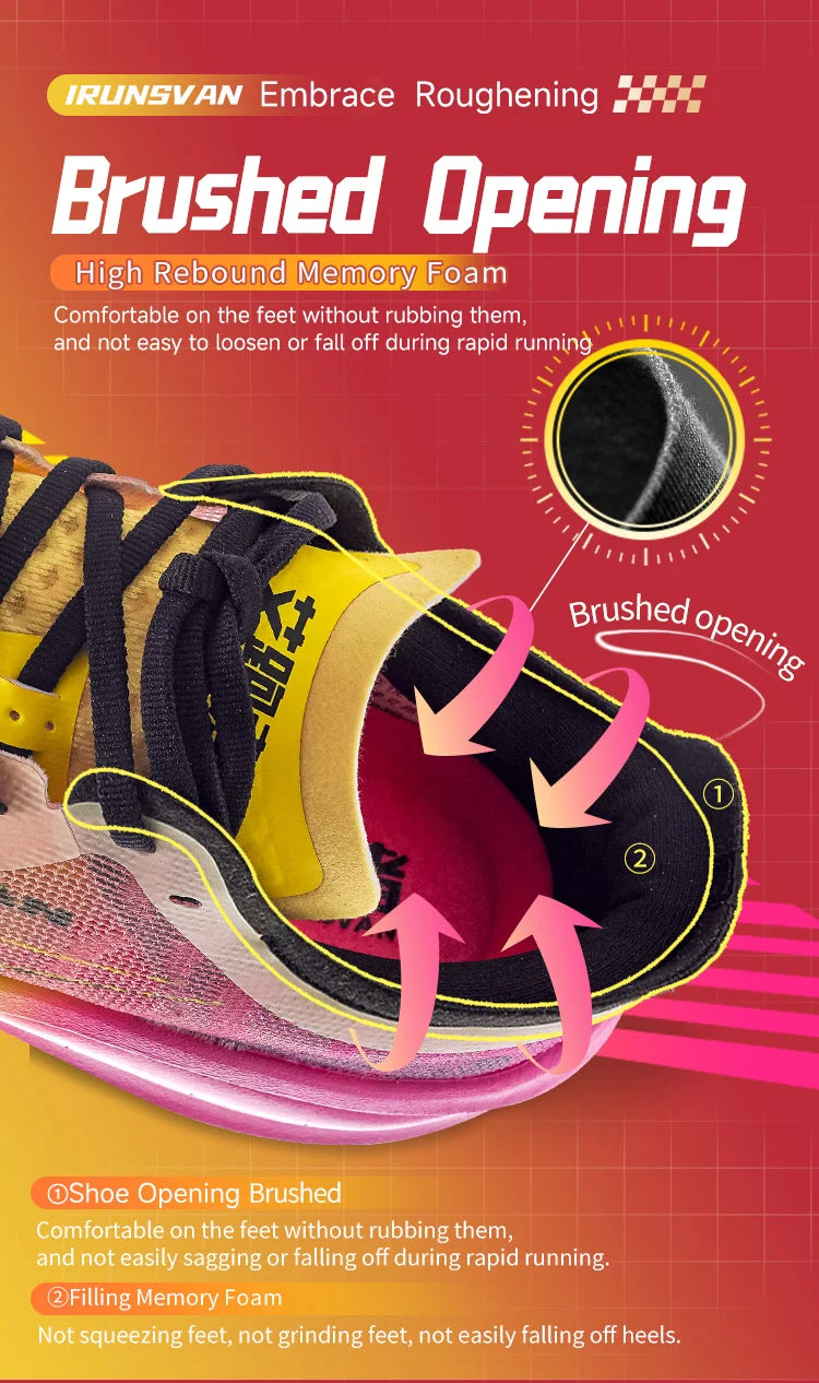 đââïž IRUNSVAN Carbon Plate Marathon Running Shoes - Professional, Ultra-Light, Shock-Absorbing Sneakers for Men đââïž