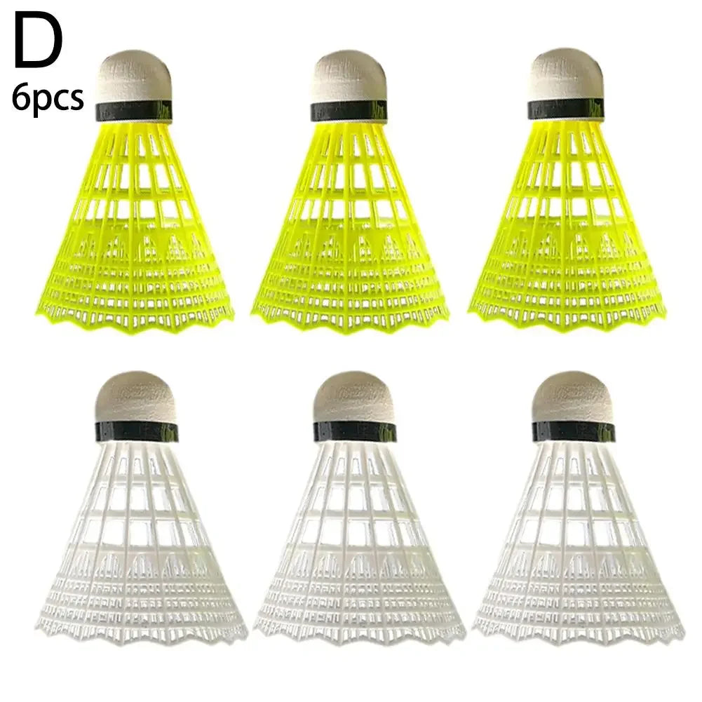 Nylon Badminton Shuttlecocks 3/6 Pack with Goose Feather