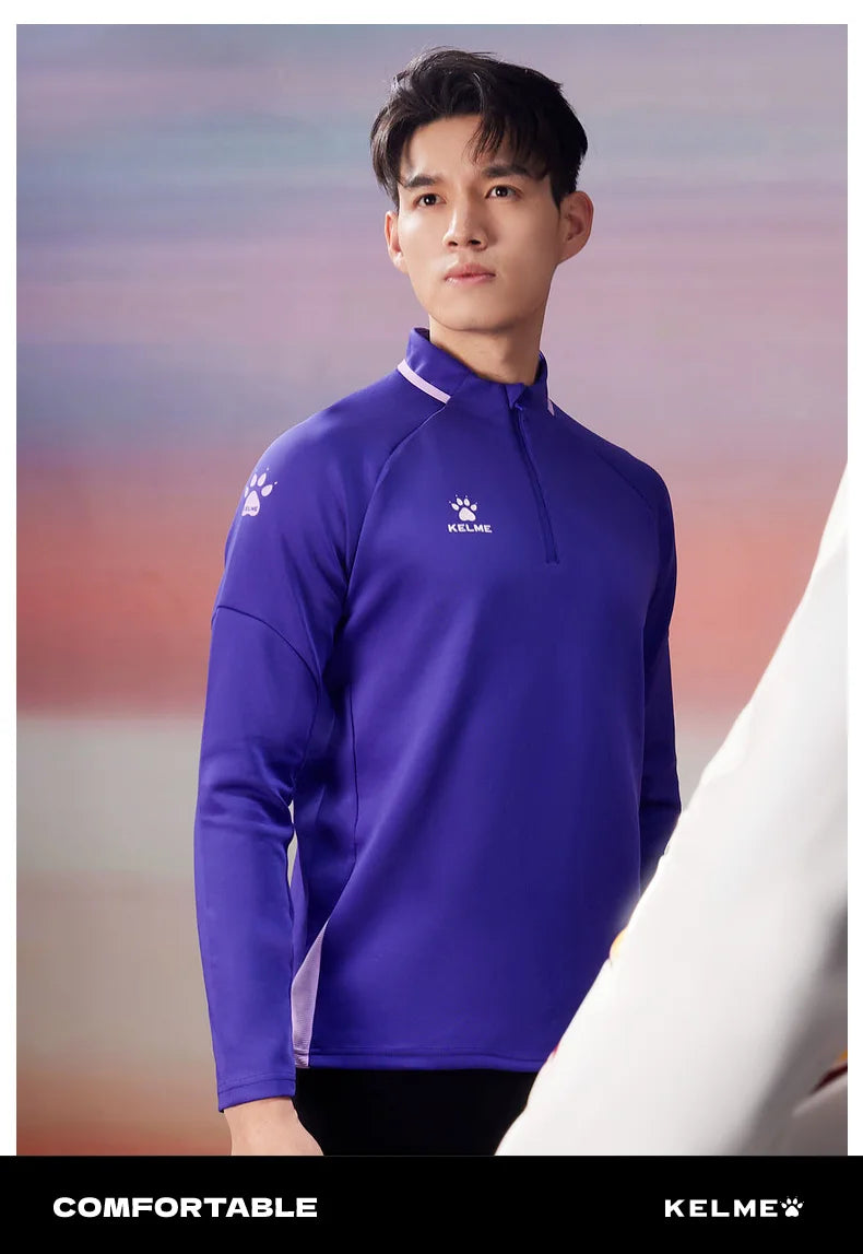 Men's Stand Neck Breathable Sports Hoodie - 2024 Spring Football Training Pullover Basketball Jacket