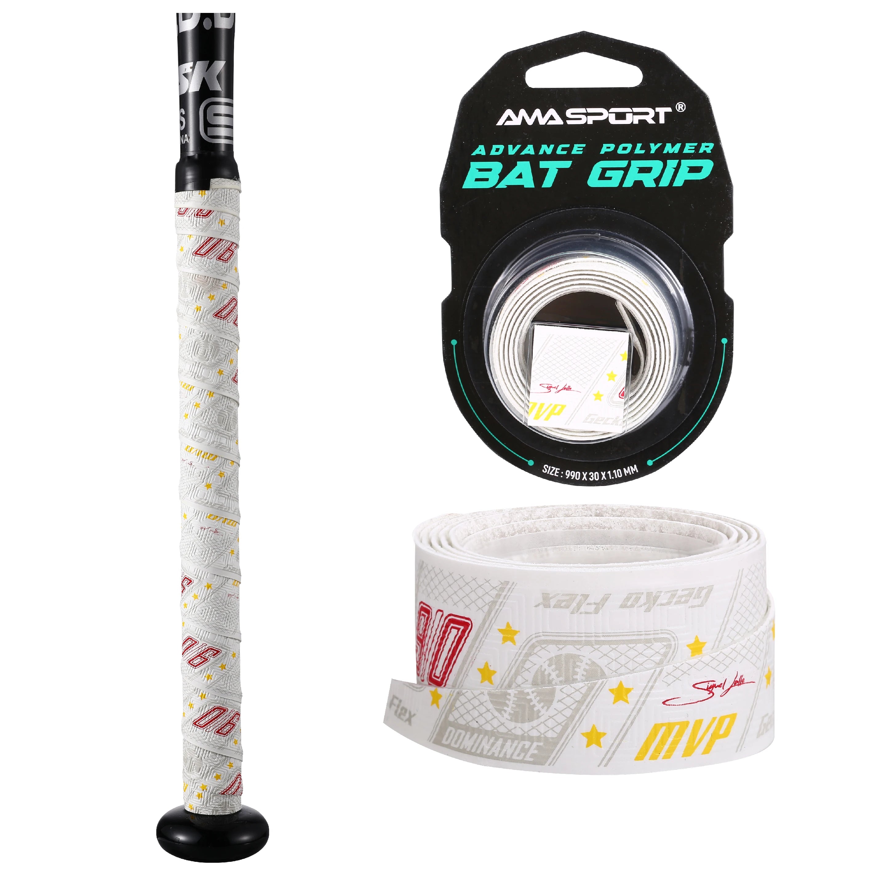 AMASPORT Baseball Bat Grip Tape Anti-Slip 1.1M