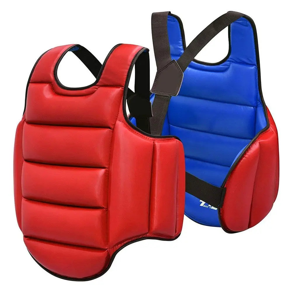 Soft Training Uniform for Taekwondo Target Foam Red/Blue/Black/Gray Karate Uniform Chest Guard Belt Vest Unisex Boxing Equipment