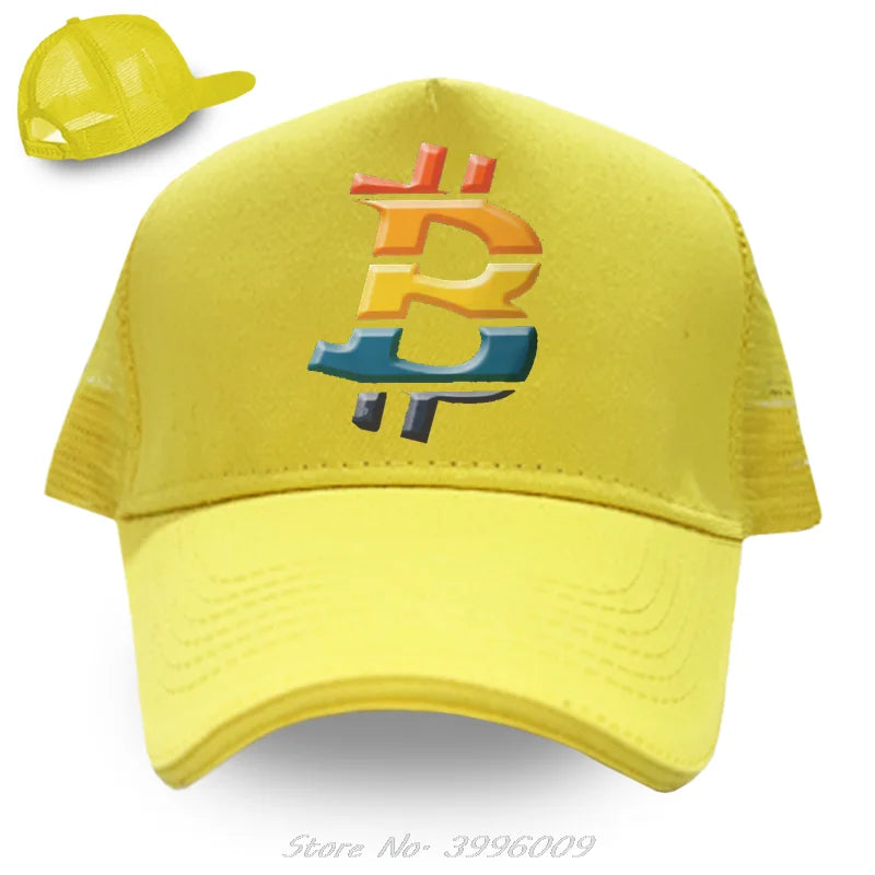 Bitcoin Sport Fashion Peaked Cap for Men