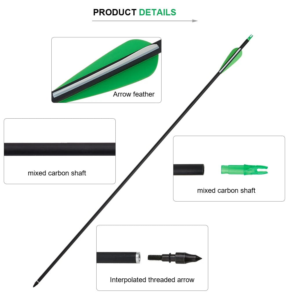 đč Toparchery 20-40lbs Takedown Recurve Bow | 57" Archery Set for Hunting | Left & Right Hand Black Hunting Bow